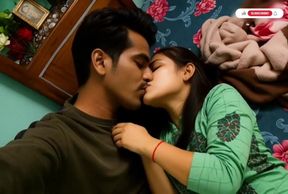 New married indoor Desi indian beautiful  kissing by -Snapchat143