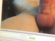Stroking Huge Cock on Chaturbate