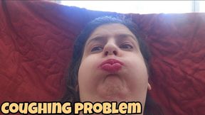 Allergic Reaction to Lipstick – Puffy Cheeks and Desperate Closed-Mouth Coughing Fetish