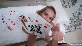 Athletic Spinner Deepthroats Cock Cali Carter - POV Pocker Handjob