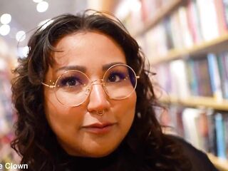 Gibby Positions as a Librarian / Book Keeper and Bangs Thick big beautiful woman Later That Day