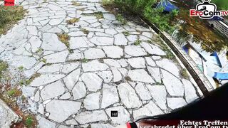 German tattoo skank pick up for pounded date inside outside pov