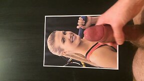 Jerking off and cumming to Eugenie Bouchard