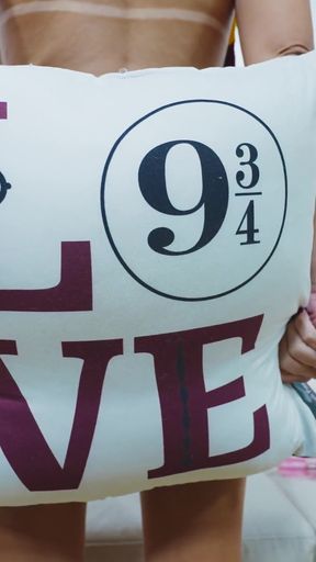 Hogwarts student gets anal fuck with a sex machine