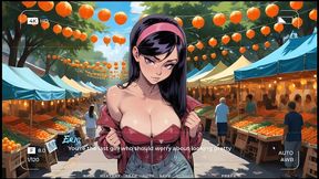 my new girlfriend [ taboo hentai game ] ep.22 gf walking around in public like a pet !