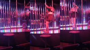 tgirl pornstar nikki montero at the nightclub topless for str8 customers