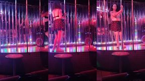 tgirl pornstar nikki montero at the nightclub topless for str8 customers