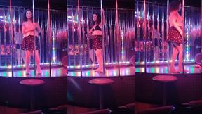 tgirl pornstar nikki montero at the nightclub topless for str8 customers