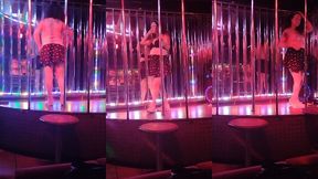 tgirl pornstar nikki montero at the nightclub topless for str8 customers