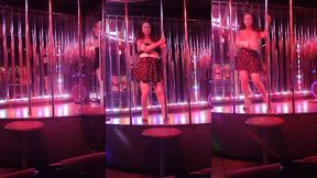 tgirl pornstar nikki montero at the nightclub topless for str8 customers
