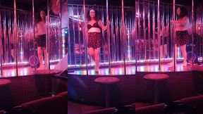 tgirl pornstar nikki montero at the nightclub topless for str8 customers