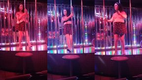 tgirl pornstar nikki montero at the nightclub topless for str8 customers