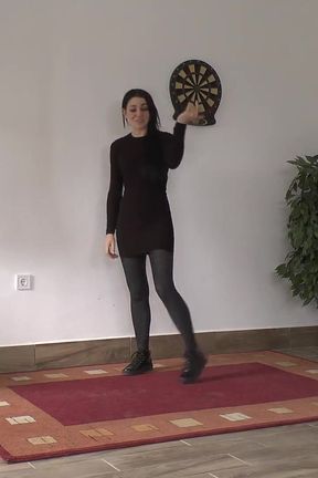 The Beautiful Dyanna Kicks the Slave