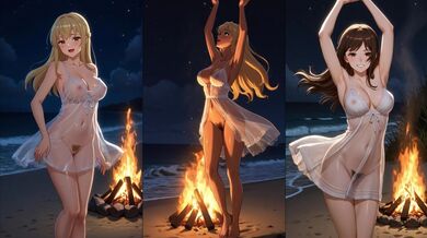 Campfire Cutie Lingering in Lingerie
