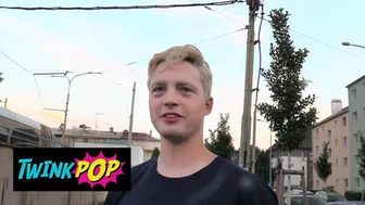 Twink Student Takes Horny Stranger's Big Cock Bareback for Quick Cash