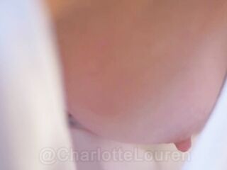 NURSES UNIFORM IS WIDE OPEN GIVING A WORTHWHILE DOWNBLOUSE - ENF