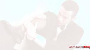 ”GentlemensCloset: Handsome Tyler Benson Devours Sebastians Feet & Throbbing Bu”