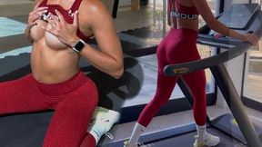 Gym MILF Lilly Shows Off Legs Then Gets Anal & Blowjob