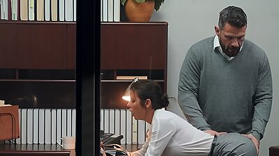 Busty (Alexis Fawx) fucking her boss in the office - Digital Playground