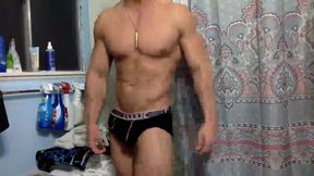 Verbal Muscle Hunk Cums