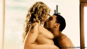 Sexy duo explores artful anal positions