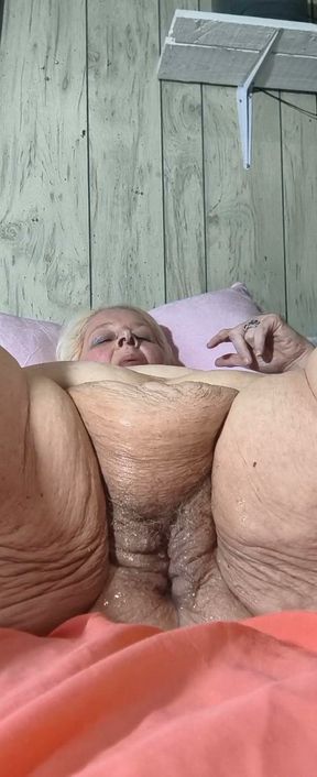 Shes so Horny Her Legs Spread Wide and That Rubber Dick Goes Inside