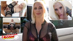 German scout fucks big-lipped, tattooed and pierced pussy
