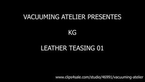 KG TOUCHING HERSELF ON LEATHER OUTFIT 01 4K res