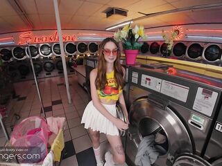 VR Bangers: Slender Ginger Playgirl Screws In The Laundry Room