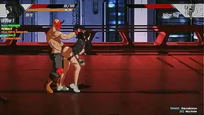 Hot girl has sex with men in POnyx act hentai game