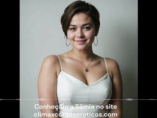 Um Conto Erótico Narrado por Sâmia - áudio erótico, relato de novinha com velho, leitura excitante com a nossa babazinha Sâmia