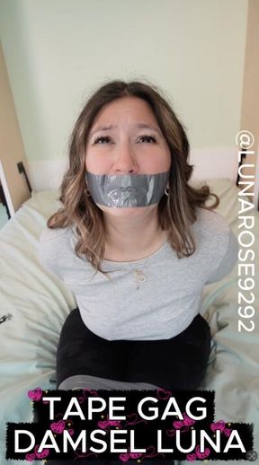TAPE GAG DAMSEL LUNA 🥵🔥🤐🤫