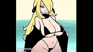 Cynthia&#039_s reward (Pokemon hentai)