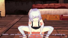 Scaly Siren’s Slippery Ride – Blue-Haired Vixen Milks Every Inch After Fingering!