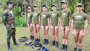 Soldier Fuckfest Ends With Them Covered in Cum - MilitaryDick