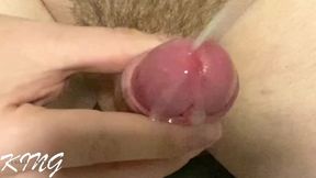 Huge Edging Close up Cumshot