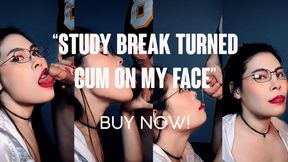 Study Break Turned Cum on My Face