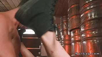 Hunky maple syrup maker fucks newer co-worker