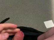 Masturbating at my work cuming all over the walls