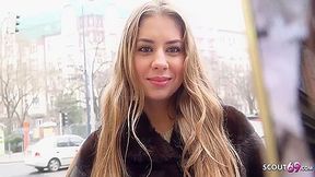 1st Anal For Curvy Natural Teen 18+ Julia At Pick Up Casting