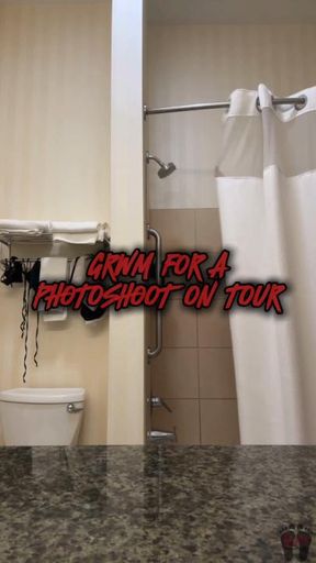 GRWM For A Photoshoot On Tour- BTS