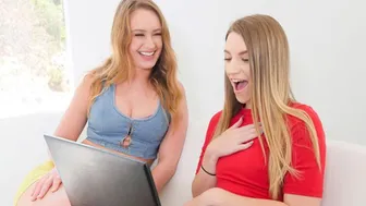 Daisy Stone takes stepdad cock in mouth and pussy while Jayden watches