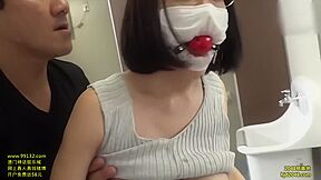Gagged teen 18+ From Japan Enjoys Hardcore Sex On The Bl