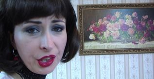 Fetish show featuring cum play, dildo and genuine nylon stockings.