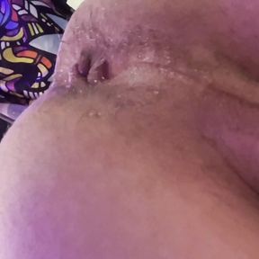 Anal fill Creampie ass drippage precum drip