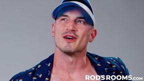 Hunk Derek irresistibly kissed Devin in an erotic photoshoot