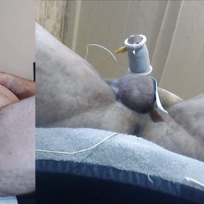 Estim while  watching VR porn