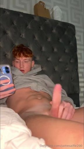 Solo Heat: cute big cock ginger night and day cumming