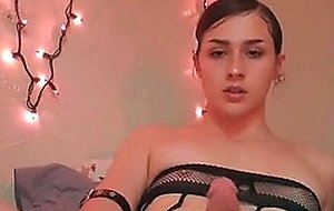 Hottie tries out new toy