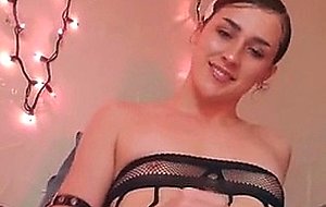 Hottie tries out new toy